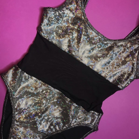 Rare American apparel disco shine mesh bodysuit - Picture 4 of 4